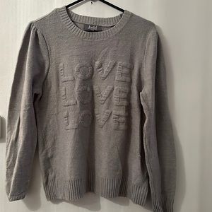 Cute Marled Love Sweater!